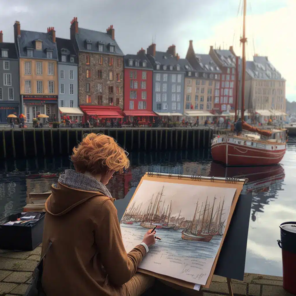 Icône plus belle peinture Honfleur